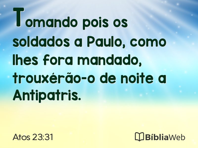 Atos 23:31 em imagem para compartilhar