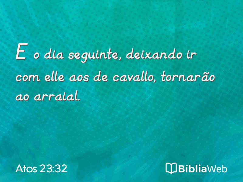 Atos 23:32 em imagem para compartilhar