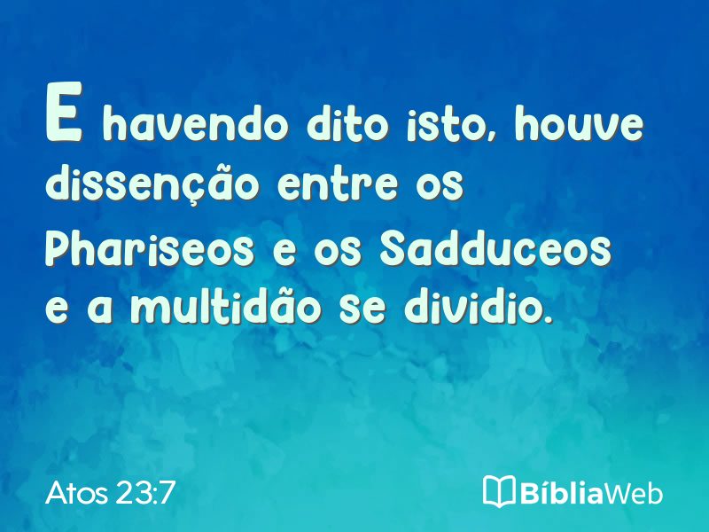 Atos 23:7 em imagem para compartilhar