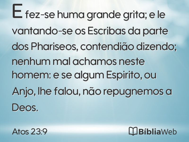 Atos 23:9 em imagem para compartilhar