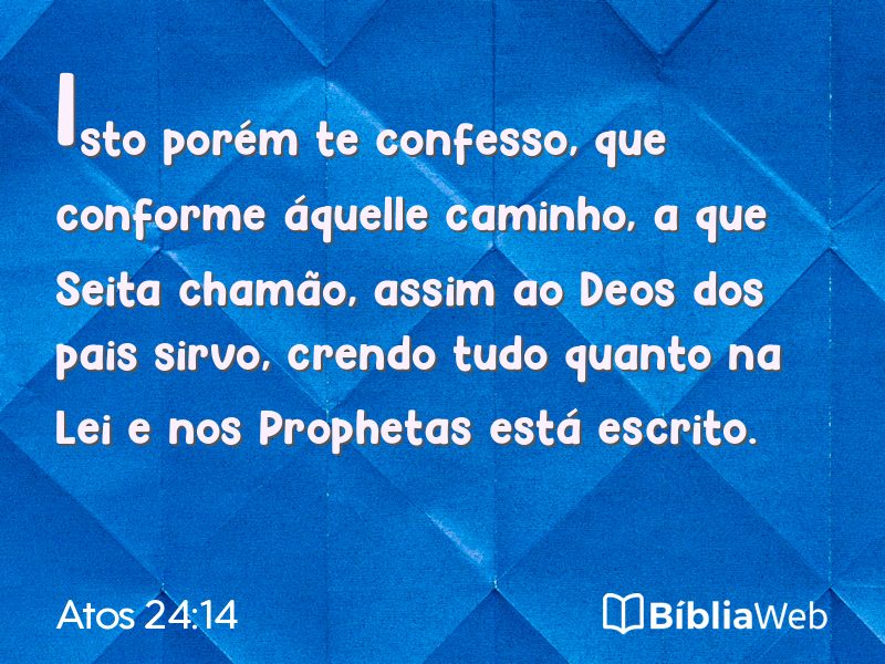 Atos 24:14 em imagem para compartilhar