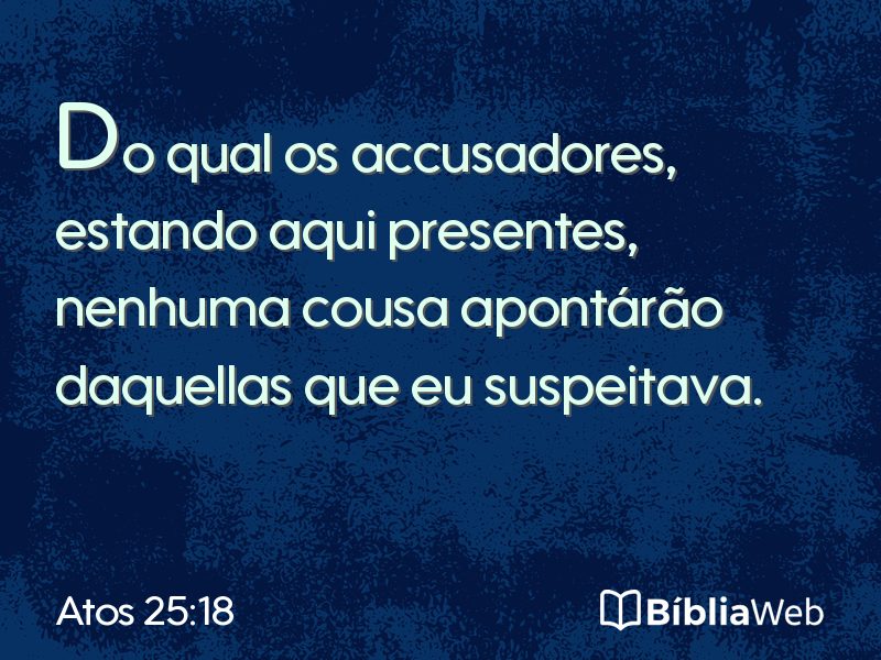 Atos 25:18 em imagem para compartilhar