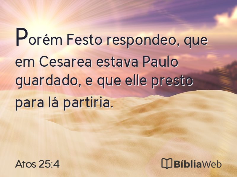 Atos 25:4 em imagem para compartilhar