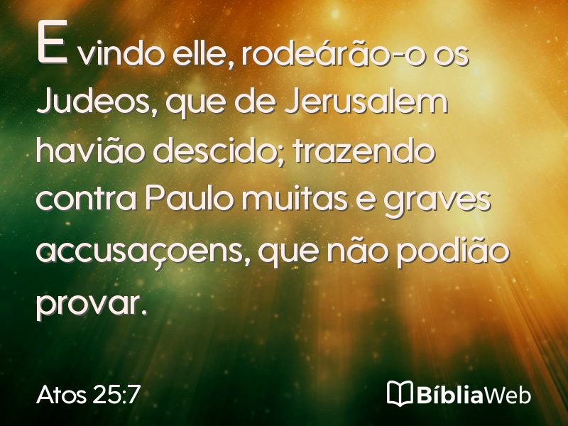 Atos 25:7 em imagem para compartilhar