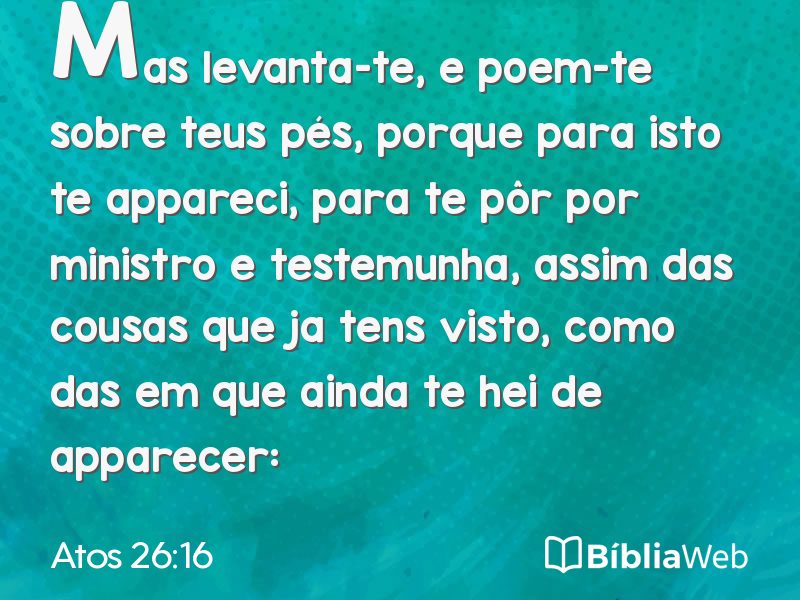 Atos 26:16 em imagem para compartilhar