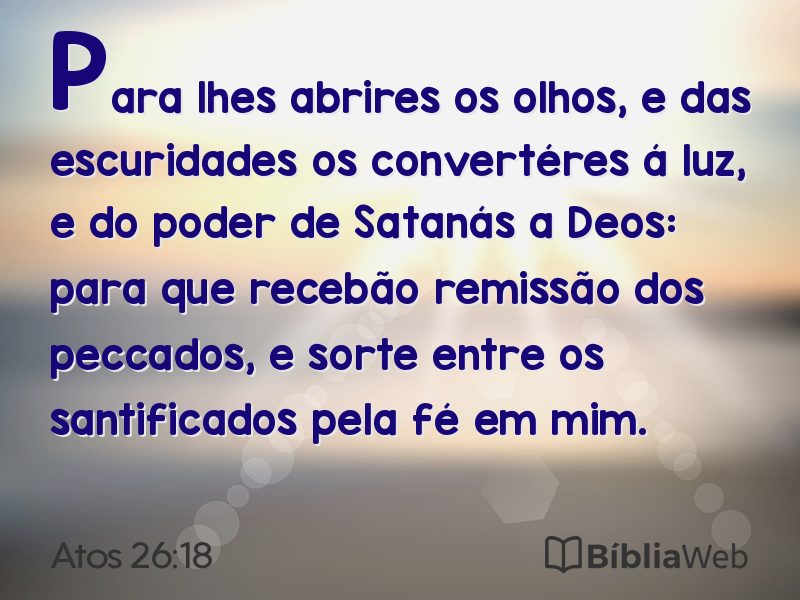 Atos 26:18 em imagem para compartilhar