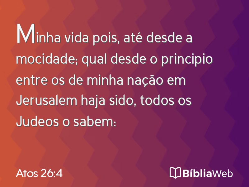 Atos 26:4 em imagem para compartilhar