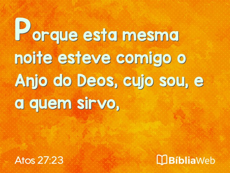 Atos 27:23 em imagem para compartilhar