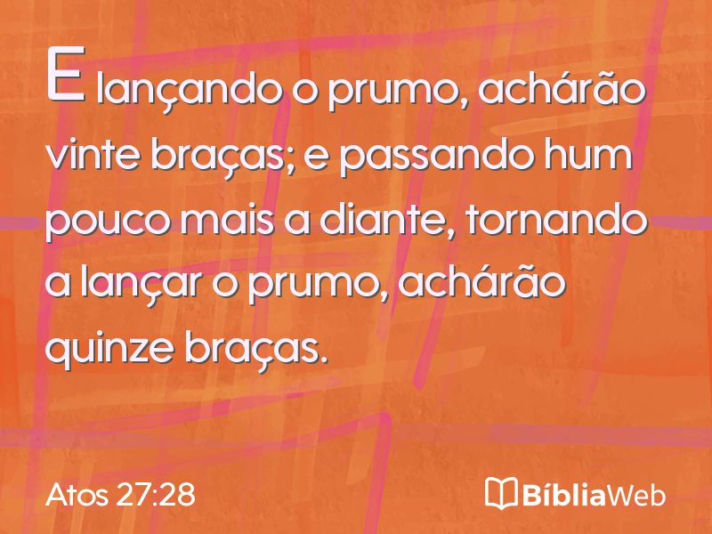 Atos 27:28 em imagem para compartilhar