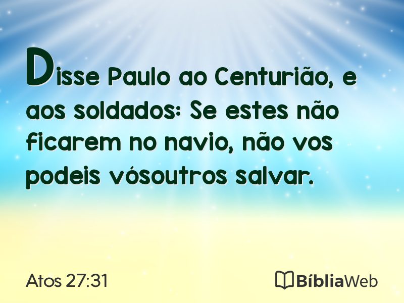 Atos 27:31 em imagem para compartilhar