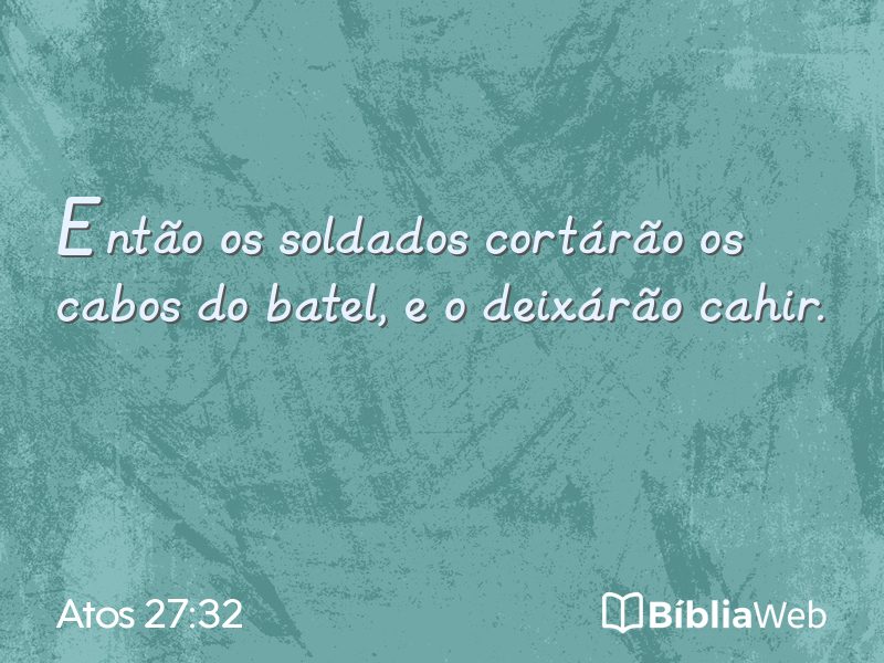 Atos 27:32 em imagem para compartilhar