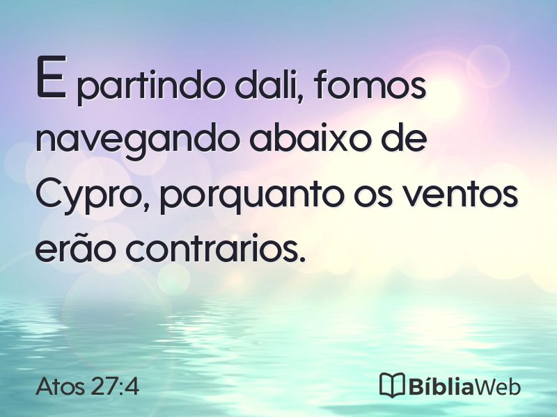 Atos 27:4 em imagem para compartilhar
