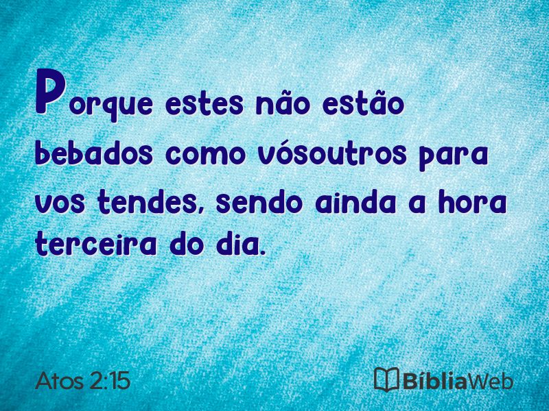 Atos 2:15 em imagem para compartilhar