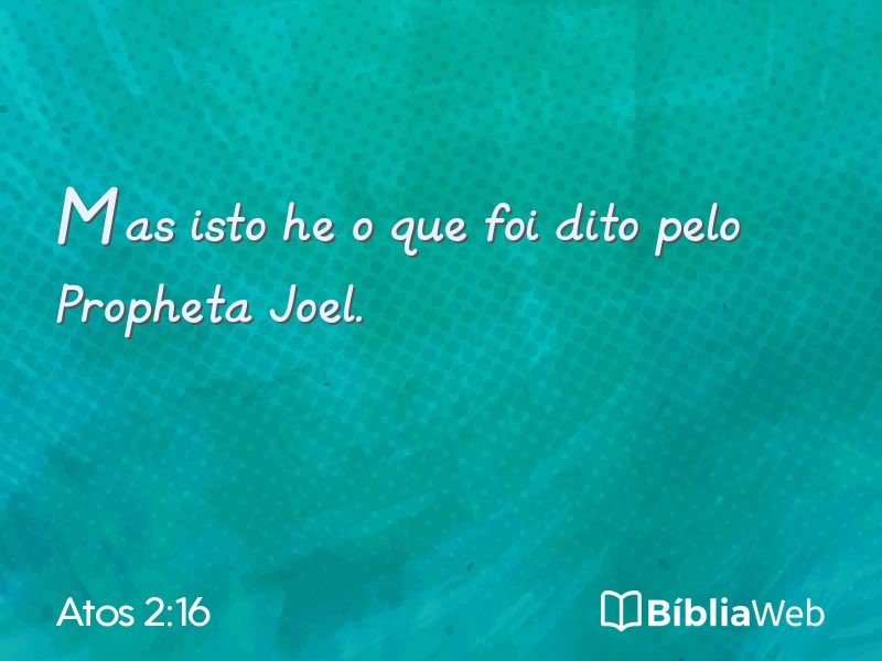Atos 2:16 em imagem para compartilhar