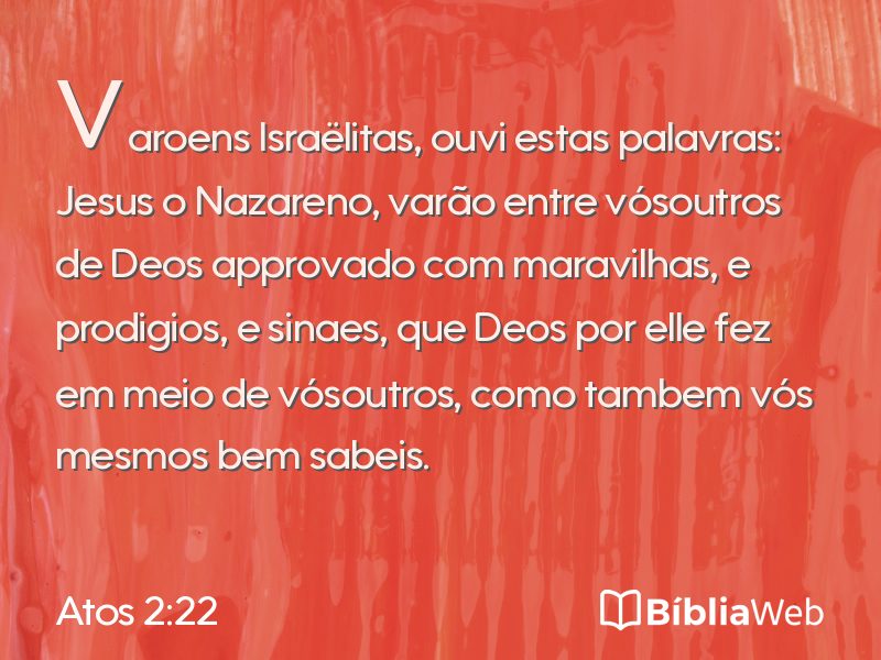 Atos 2:22 em imagem para compartilhar