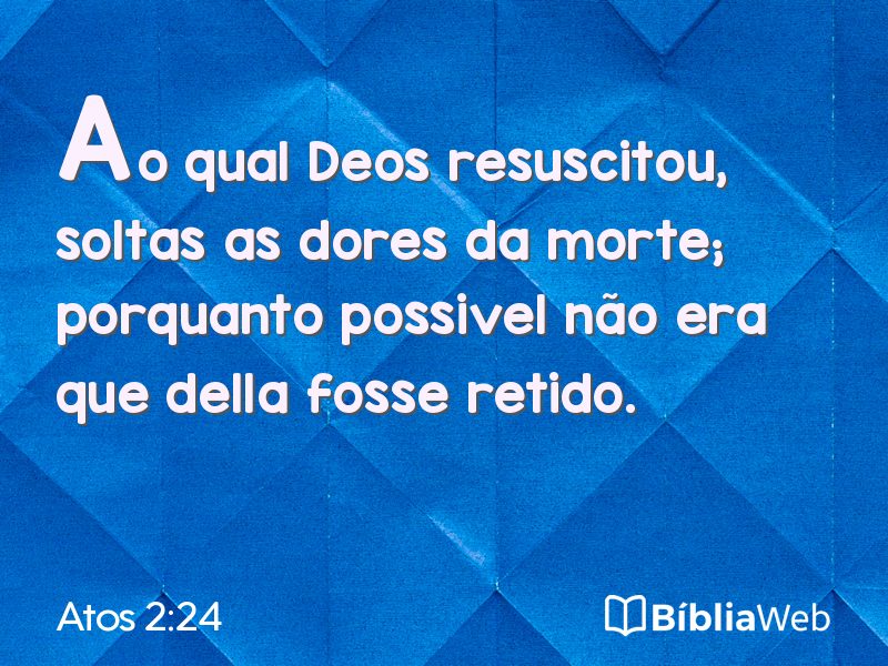 Atos 2:24 em imagem para compartilhar