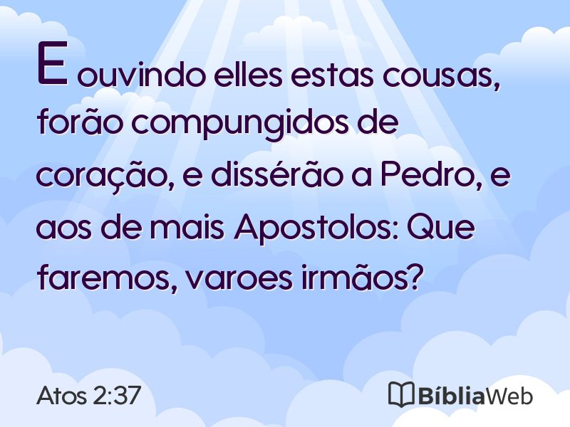 Atos 2:37 em imagem para compartilhar