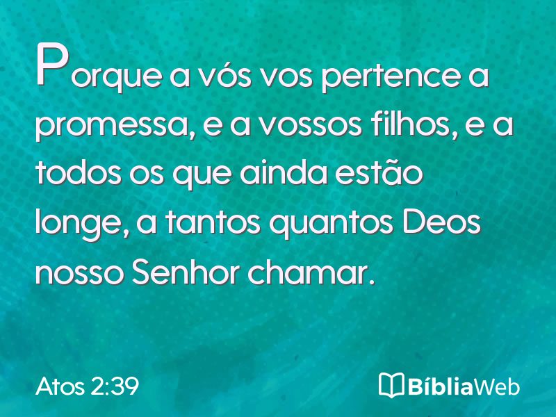 Atos 2:39 em imagem para compartilhar
