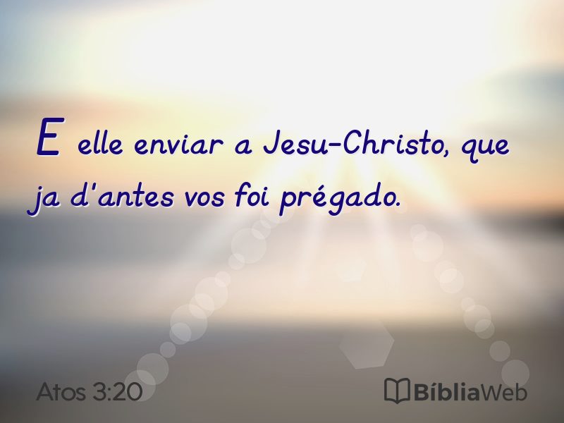Atos 3:20 em imagem para compartilhar