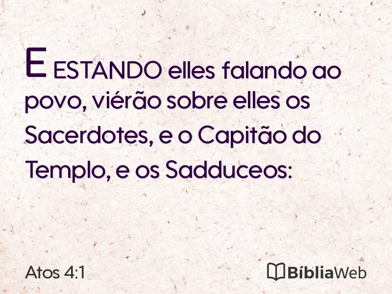 Atos 4:1 em imagem para compartilhar