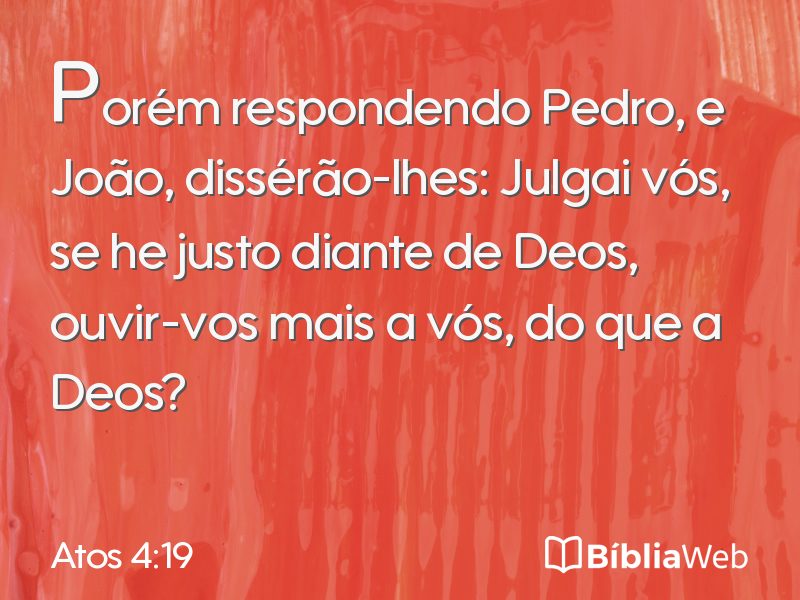 Atos 4:19 em imagem para compartilhar