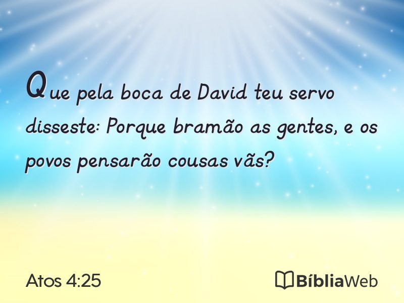 Atos 4:25 em imagem para compartilhar