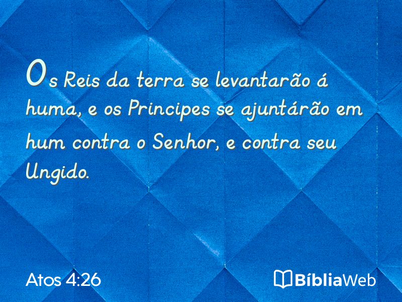 Atos 4:26 em imagem para compartilhar