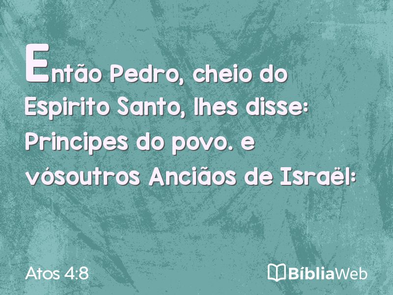 Atos 4:8 em imagem para compartilhar