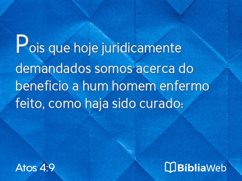 Atos 4:9 em imagem para compartilhar