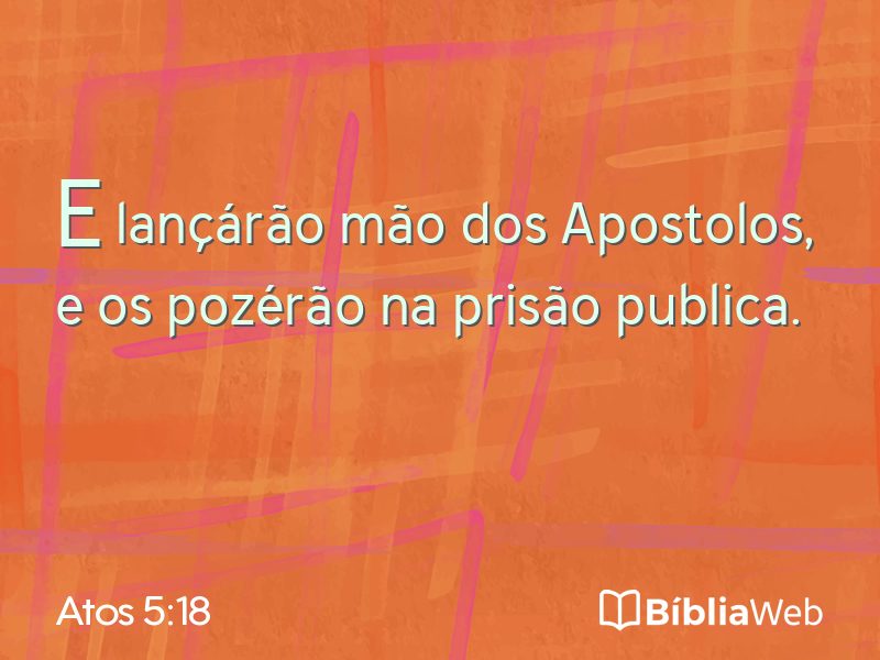 Atos 5:18 em imagem para compartilhar