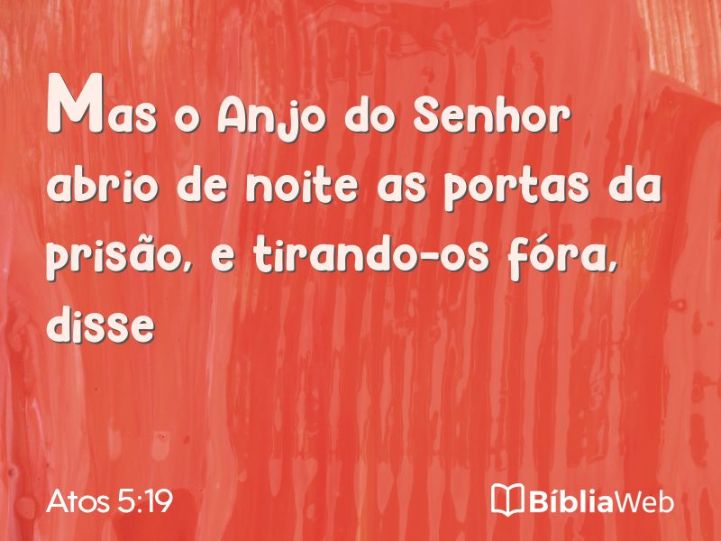 Atos 5:19 em imagem para compartilhar