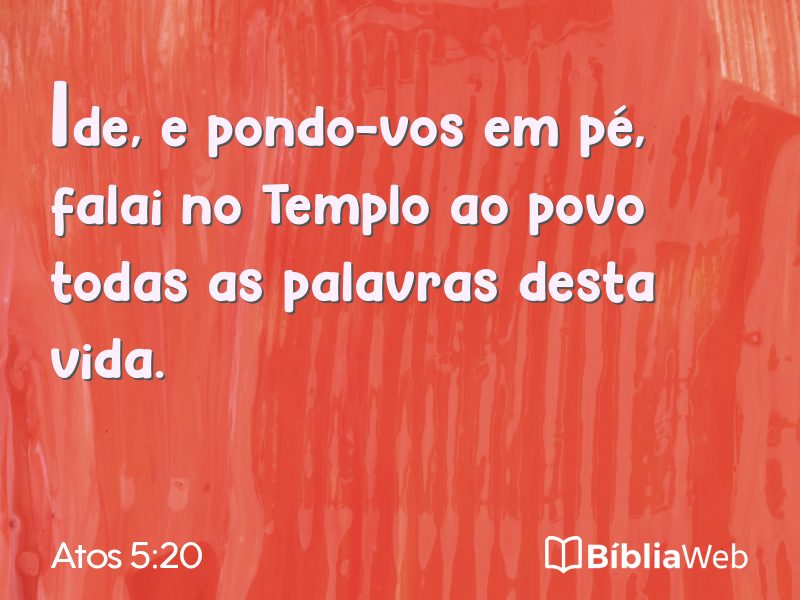 Atos 5:20 em imagem para compartilhar