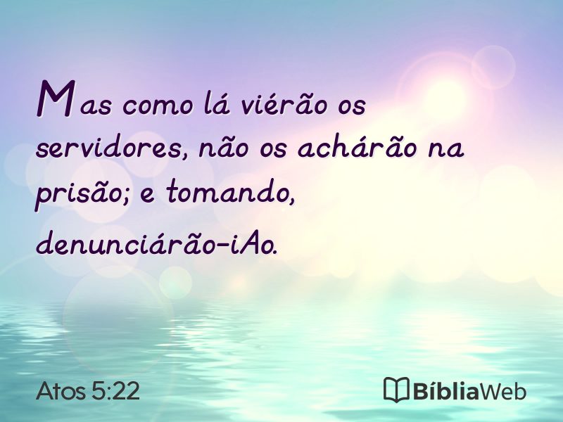 Atos 5:22 em imagem para compartilhar