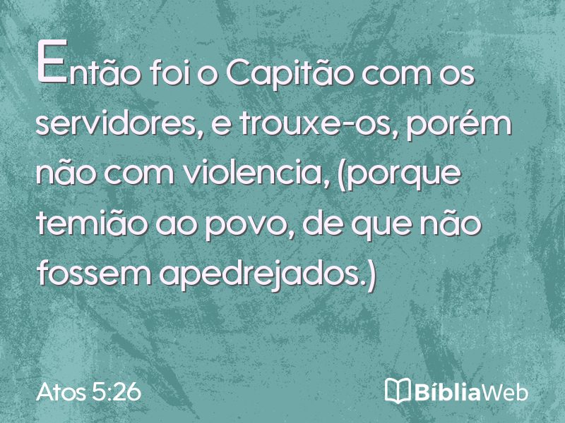 Atos 5:26 em imagem para compartilhar
