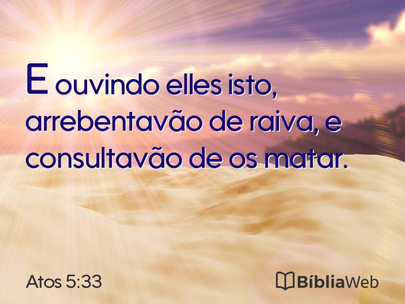 Atos 5:33 em imagem para compartilhar