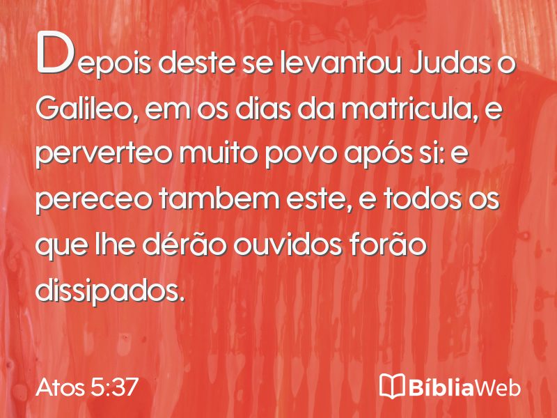 Atos 5:37 em imagem para compartilhar