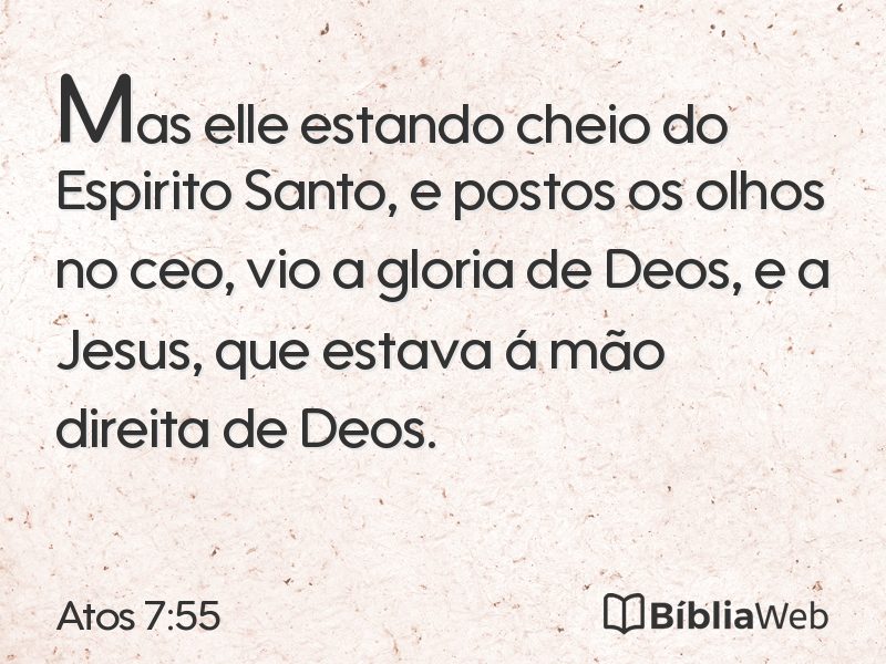 Atos 7:55 em imagem para compartilhar