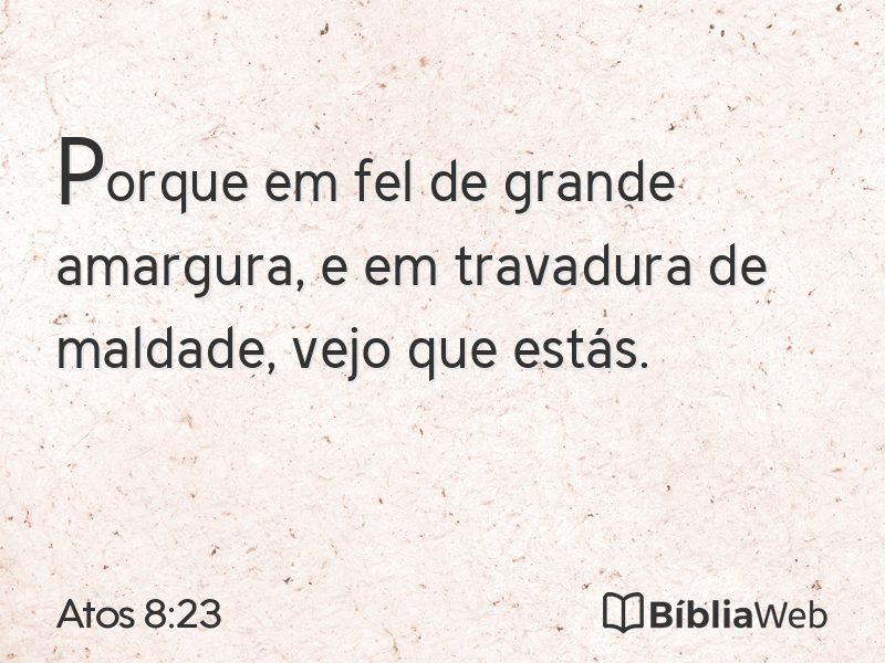 Atos 8:23 em imagem para compartilhar