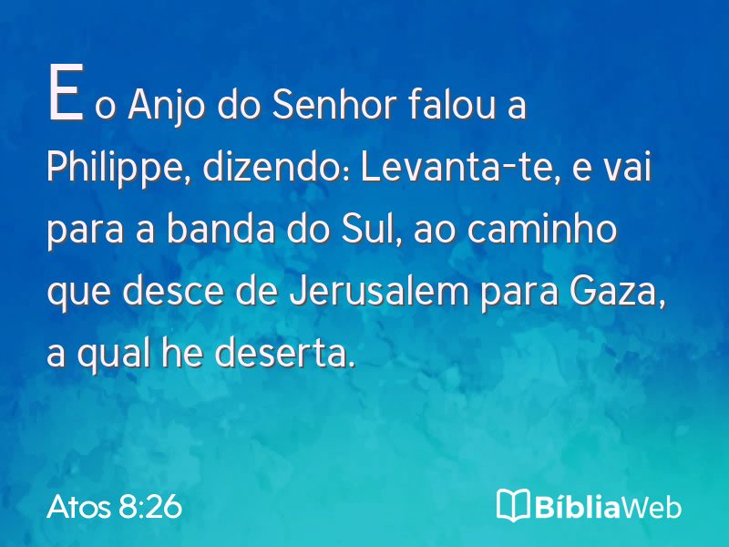 Atos 8:26 em imagem para compartilhar