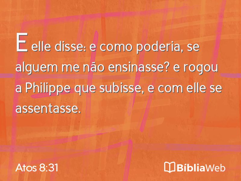 Atos 8:31 em imagem para compartilhar