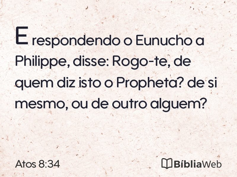 Atos 8:34 em imagem para compartilhar