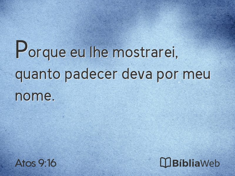 Atos 9:16 em imagem para compartilhar
