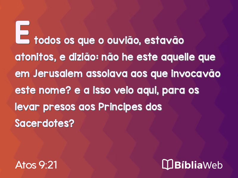 Atos 9:21 em imagem para compartilhar