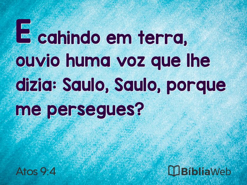 Atos 9:4 em imagem para compartilhar