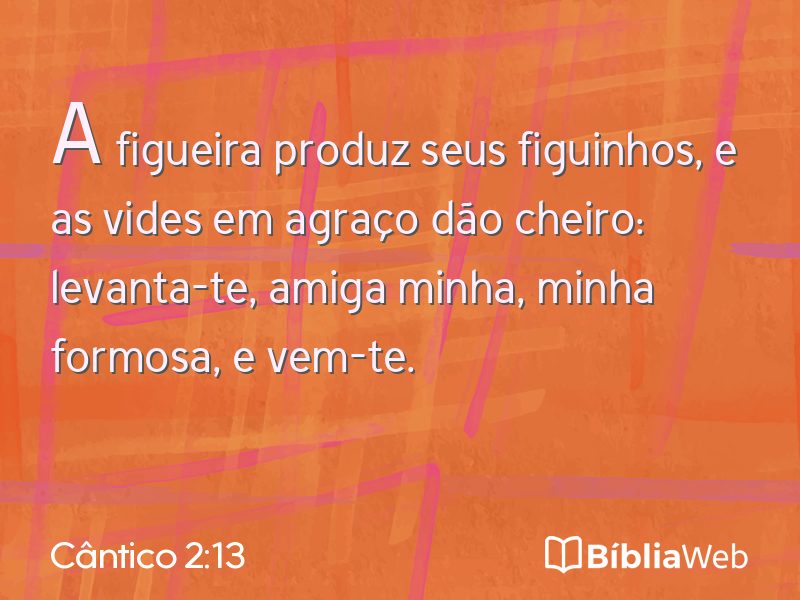 Cântico 2:13 em imagem para compartilhar
