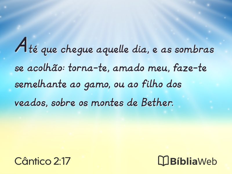 Cântico 2:17 em imagem para compartilhar