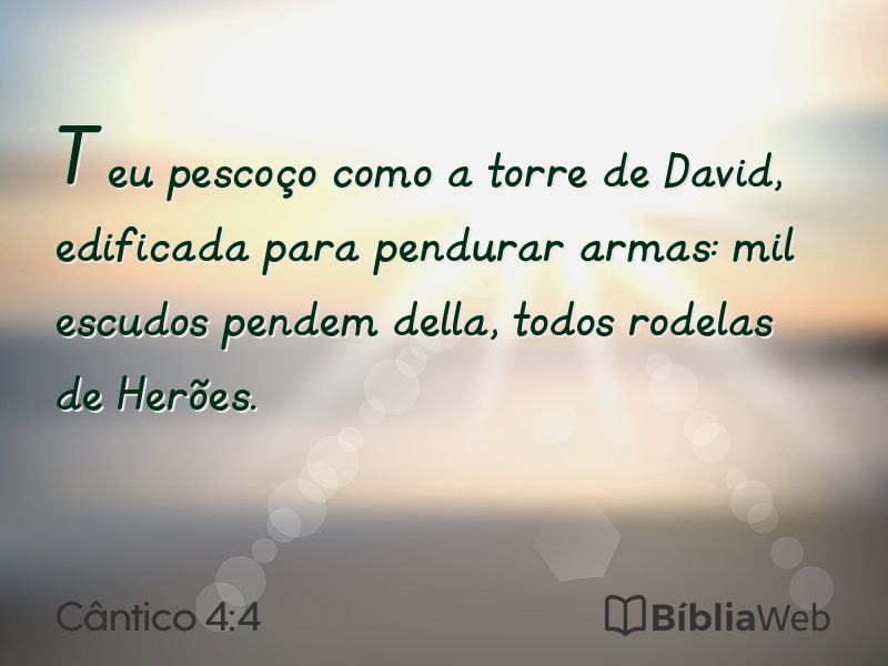Cântico 4:4 em imagem para compartilhar