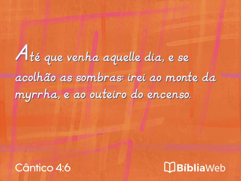 Cântico 4:6 em imagem para compartilhar