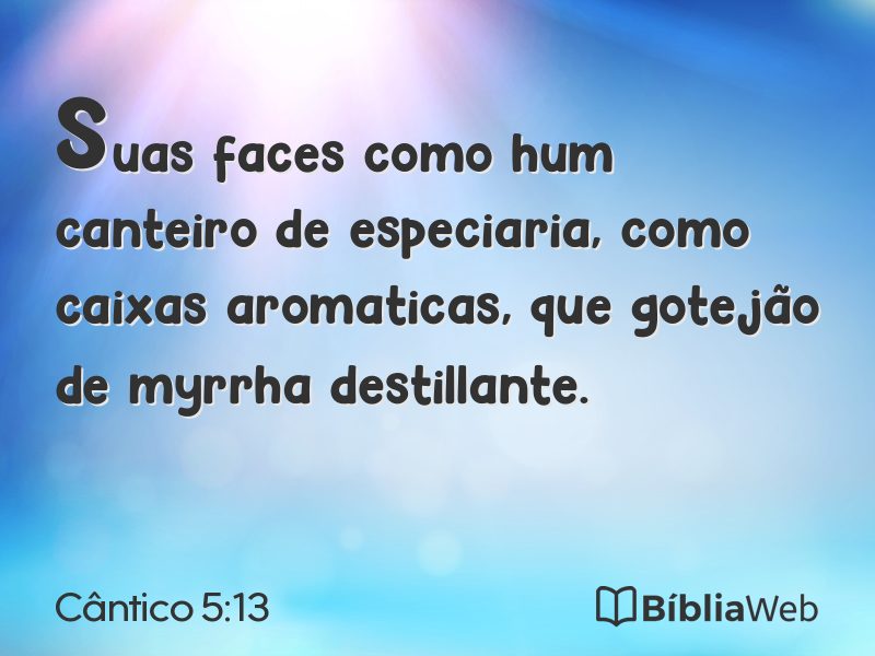 Cântico 5:13 em imagem para compartilhar
