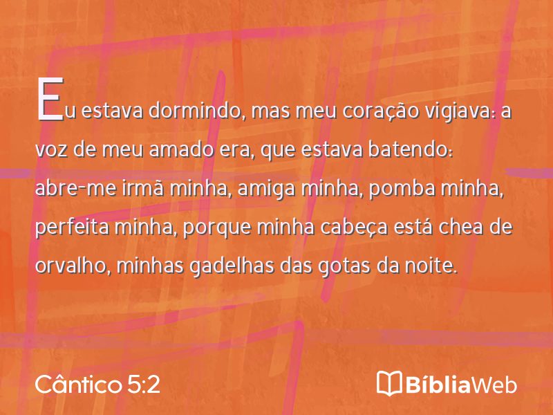 Cântico 5:2 em imagem para compartilhar